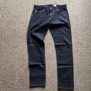AG Adriano Goldschmied Men's Dark Blue Slim Jeans